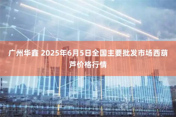 广州华鑫 2025年6月5日全国主要批发市场西葫芦价格行情