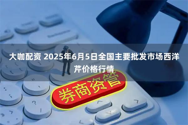 大咖配资 2025年6月5日全国主要批发市场西洋芹价格行情